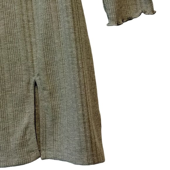 Juniors/Womens 2 pc Dress Set   Dress and Crop Jacket  Grey  XXL Ribbed Knit NWT - Picture 2 of 8